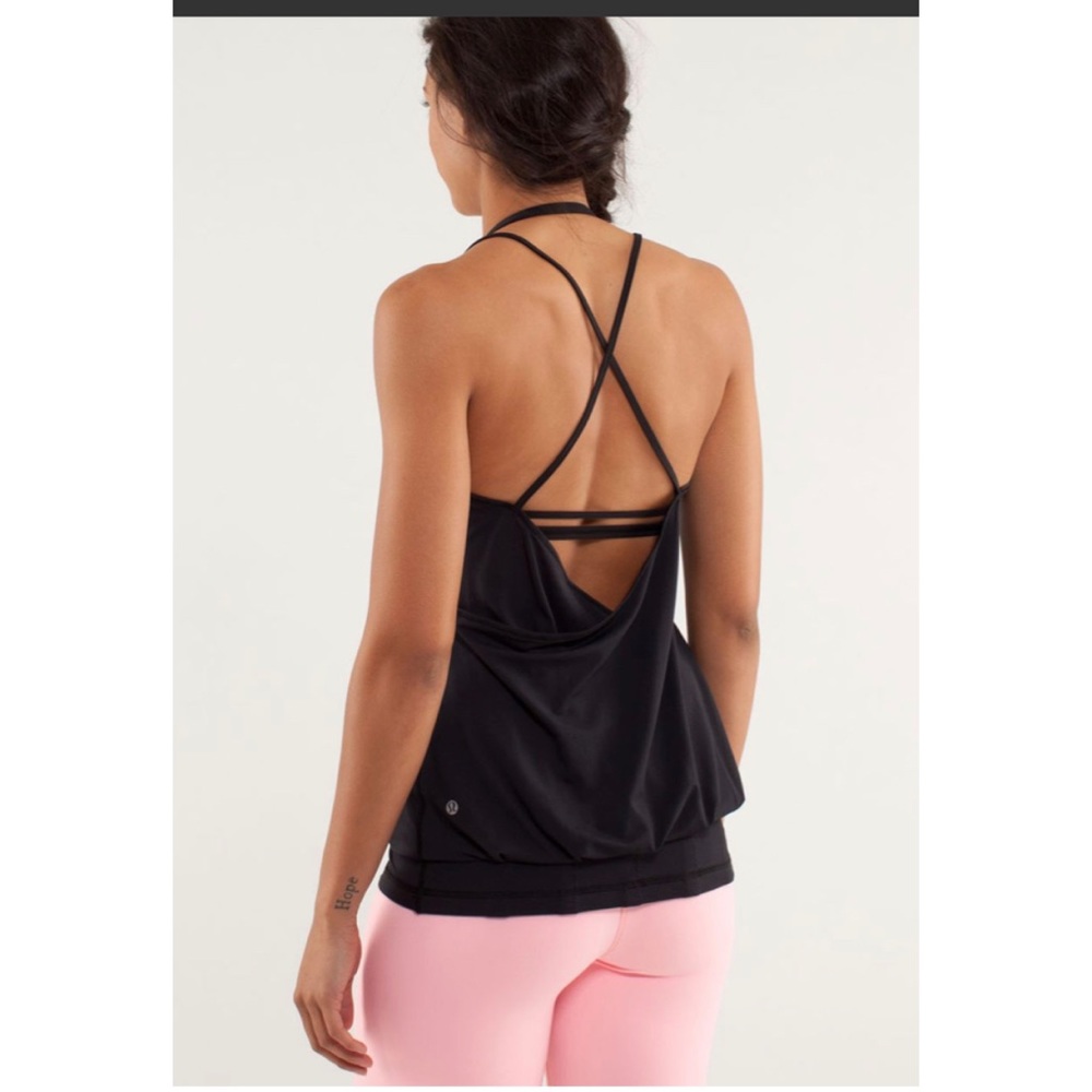 lululemon Flow and Go Tank II size 6 black